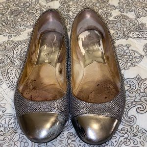 Michael Kors Silver Sparkly Flats